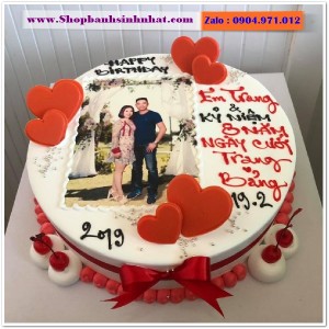 Bánh Sinh Nhật In Hình Ảnh - H442